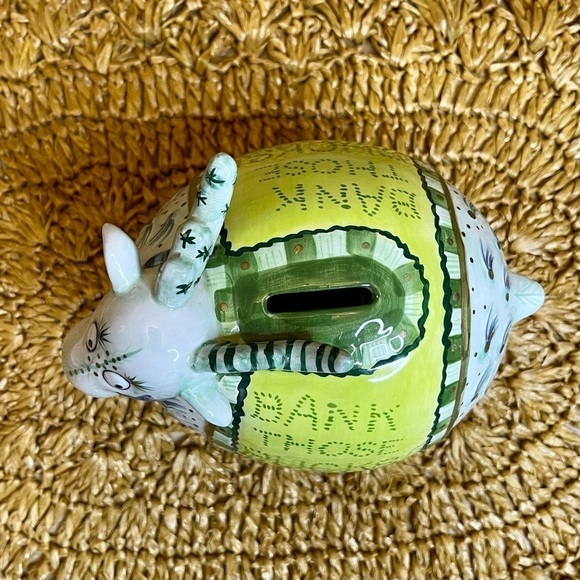 Vintage Fitz and Floyd Cash Critters Ram Bank with Box Collectible - Picture 5 of 11